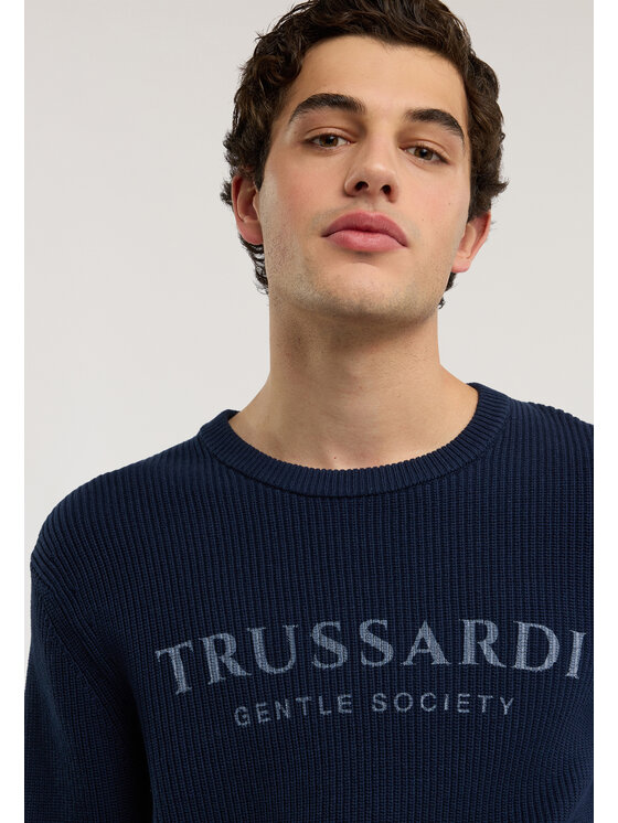 Trussardi Trussardi Sweter M0478000052N034 Niebieski jasny Regular Fit