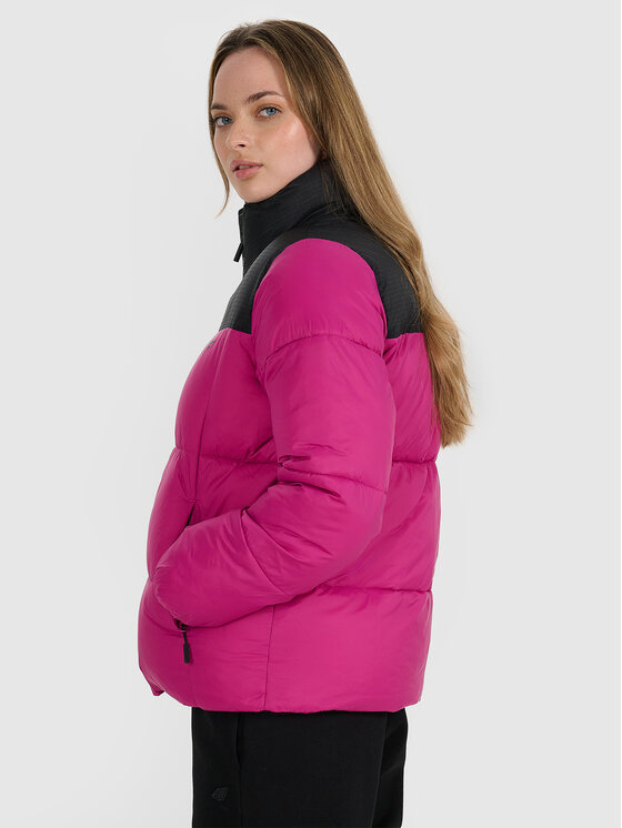 4F 4F Kurtka puchowa MULTI ACTIVE Różowy Regular Fit