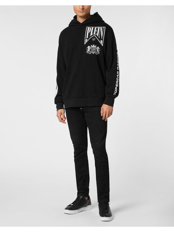 PHILIPP PLEIN PHILIPP PLEIN Mikina 22635 Černá Regular Fit