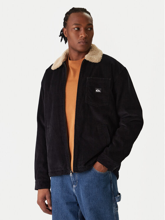 Quiksilver Quiksilver Geacă Dna Sherpa Harrington EQYJK04201 Negru Regular Fit