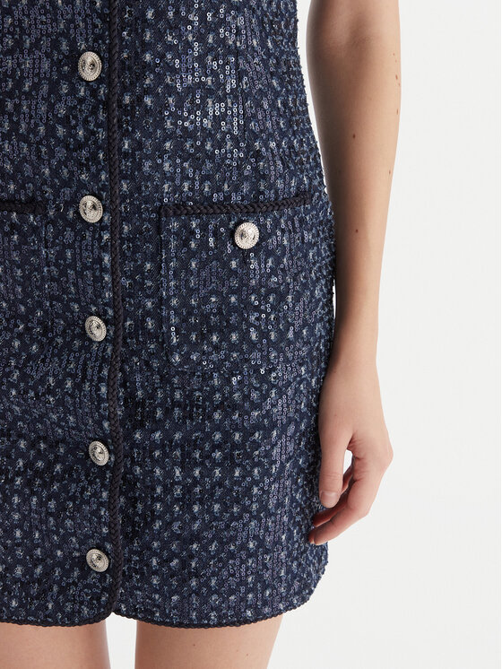 Guess Guess Haljina za svaki dan W5BK41 D0771 Tamnoplava Regular Fit