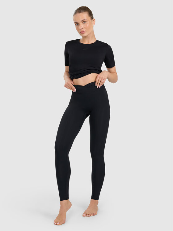 4F 4F Legginsy YOGA Czarny Authentic Slim Fit