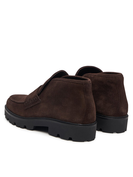 Tommy Hilfiger Tommy Hilfiger Botki Th Enamel Charm Loafer Boot FW0FW09680 Brązowy