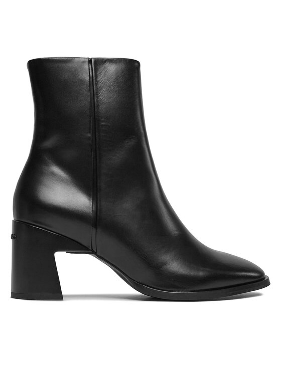 Botine Calvin Klein Geo Block Ankle Boot 60 HW0HW01845 Negru