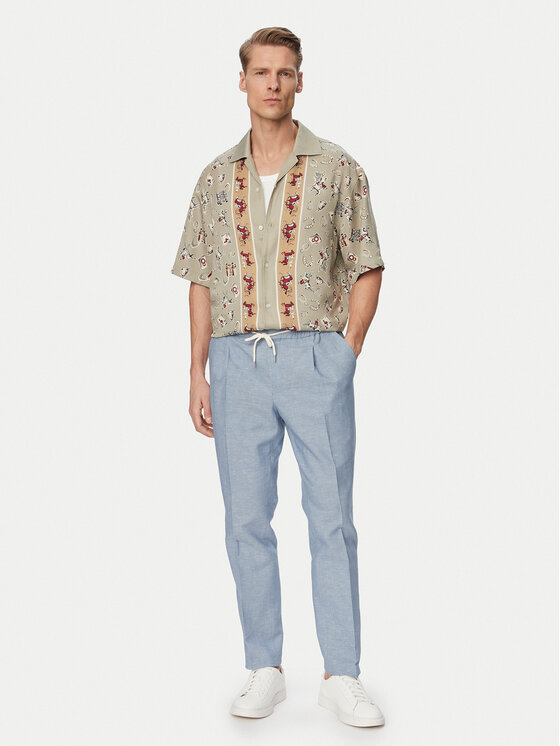 HUGO HUGO Riidest püksid Getlin 50559695 Helesinine Slim Fit