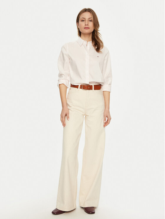 Tommy Hilfiger Tommy Hilfiger Πουκάμισο WW0WW44084 Ροζ Regular Fit