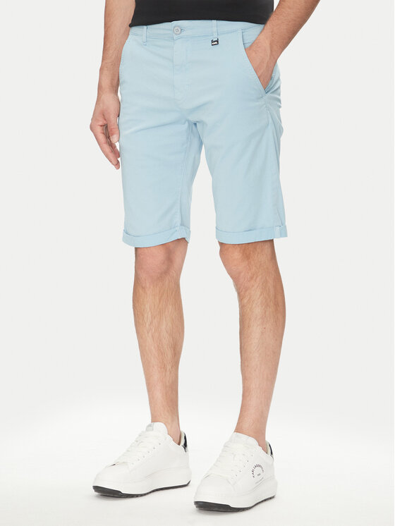 KARL LAGERFELD KARL LAGERFELD Auduma šorti 265812 552829 Gaiši zils Regular Fit