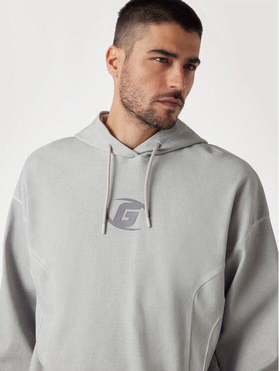 Guess Guess Bluza 177663 Szary Classic Fit