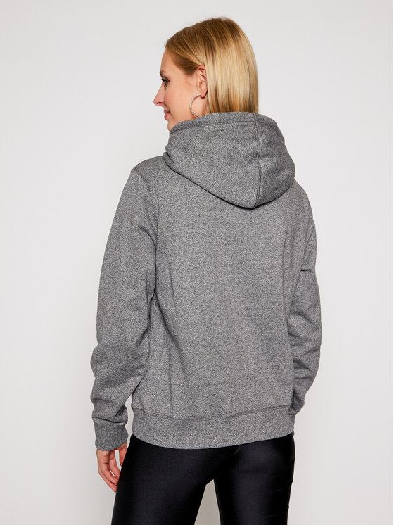 Satin stitch script logo fleece online hoodie