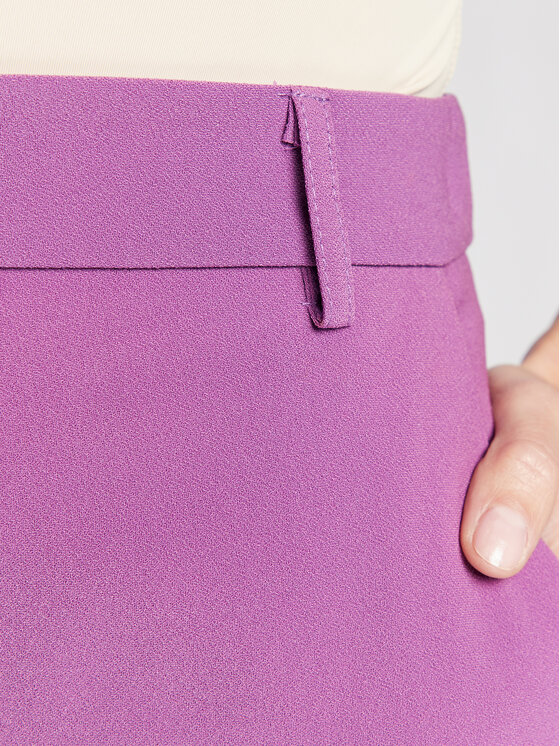 Silvian Heach Silvian Heach Medžiaginės kelnės CVA22149PA Violetinė Relaxed Fit