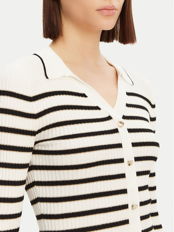Morgan Morgan Cardigan 251-MAEL Bianco Slim Fit