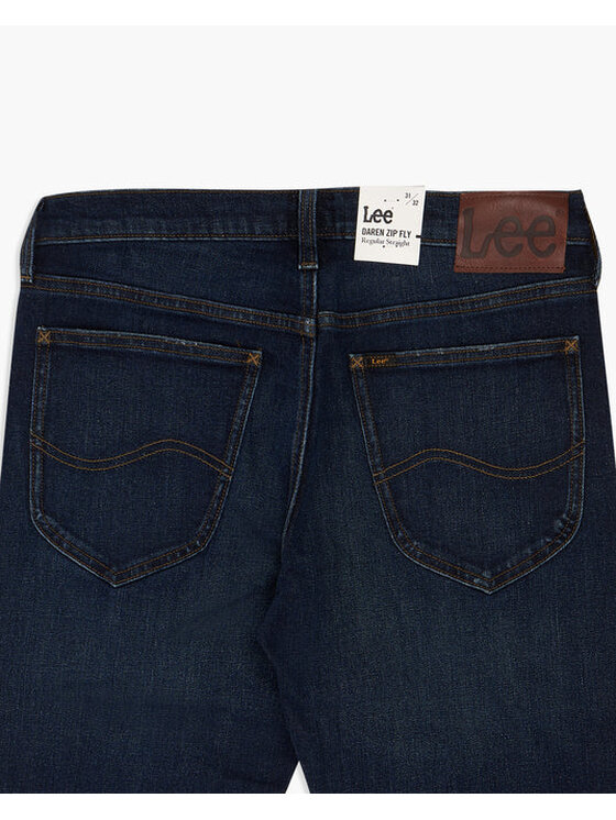 Lee Lee Jeansy DAREN ZIP FLY Niebieski Straight Fit