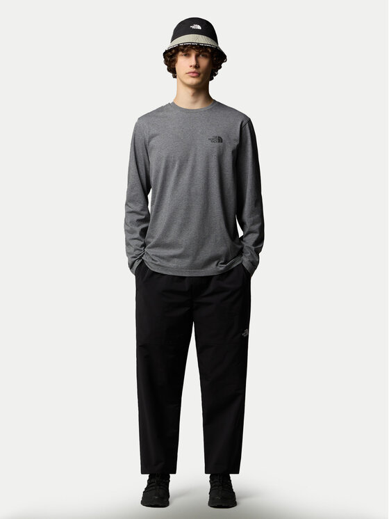 The North Face The North Face Hosszú ujjú Simple Dome NF0A87QN Szürke Regular Fit