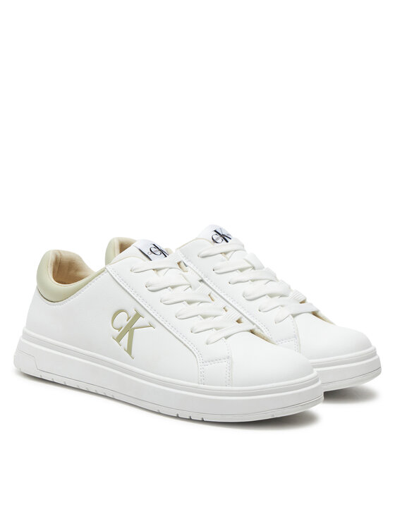 Calvin Klein Jeans Calvin Klein Jeans Сникърси Low Cut Lace-Up Sneaker V3X9-81058-1464 S Бял