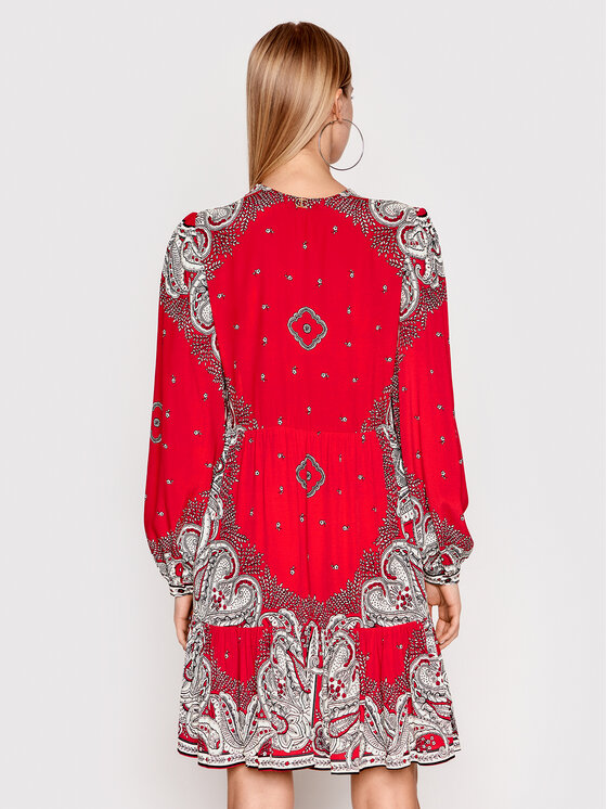TWINSET TWINSET Rochie de zi 221TP270A Roșu Regular Fit