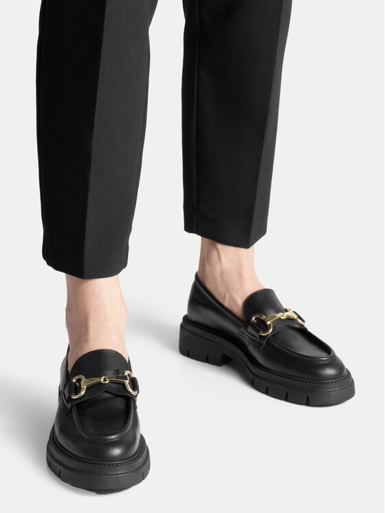 Gino Rossi Loafersy GRACE-I23-26370PE Czarny | Modivo.pl