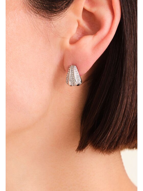 Rosefield Rosefield Kolczyki Pavé Collection Srebrny