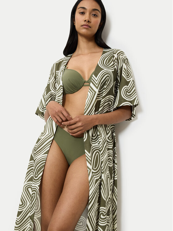 Triumph Triumph Kimono Beach MyWear 10222618 Zielony Relaxed Fit