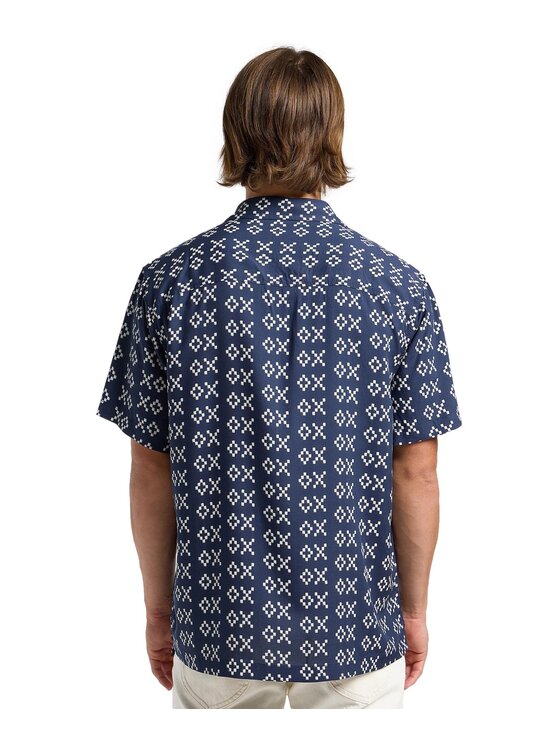 Lee Lee Koszula 112364143 Granatowy Relaxed Fit
