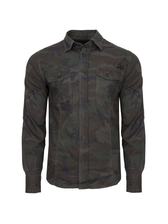 Brandit Brandit Koszula 4005.10.L Brązowy Regular Fit