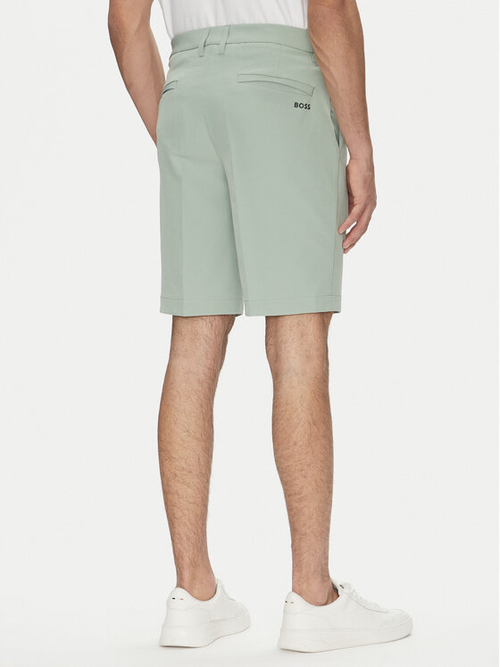 BOSS BOSS Bavlnené šortky S_Commuter_10.5 inch 50540337 Zelená Slim Fit
