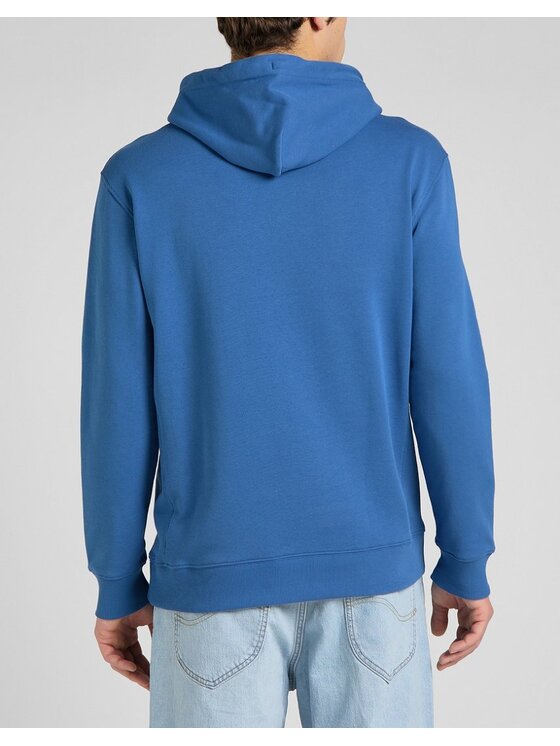 Lee Lee Felpa PLAIN HOODIE Blu Regular Fit