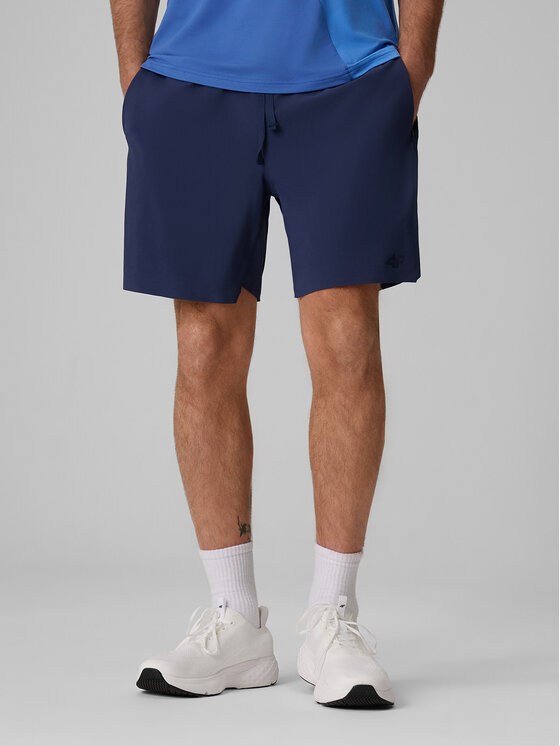4F 4F Szorty sportowe SERVE & SMASH Granatowy Regular Fit