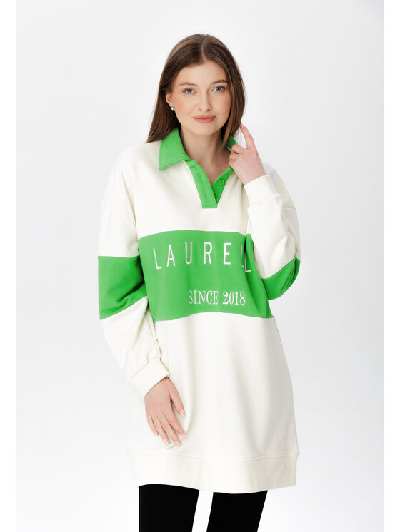 LAURELLA LAURELLA Mikina 1UL002 Écru Regular Fit