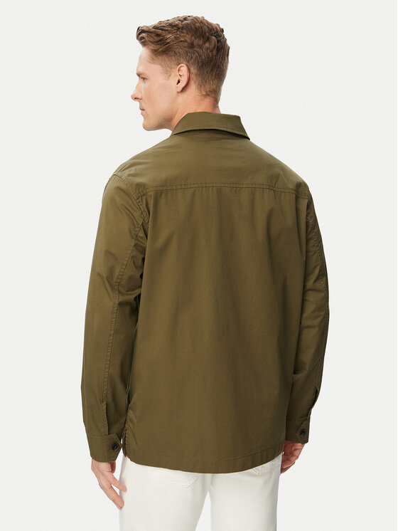 Tommy Hilfiger Tommy Hilfiger Πουκαμισοτζάκετ Blend MW0MW43471 Σκούρο πράσινο Regular Fit