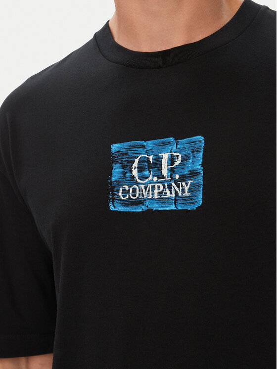 C.P. Company C.P. Company Marškinėliai 21CMTS180A110579W Juoda Comfort Fit