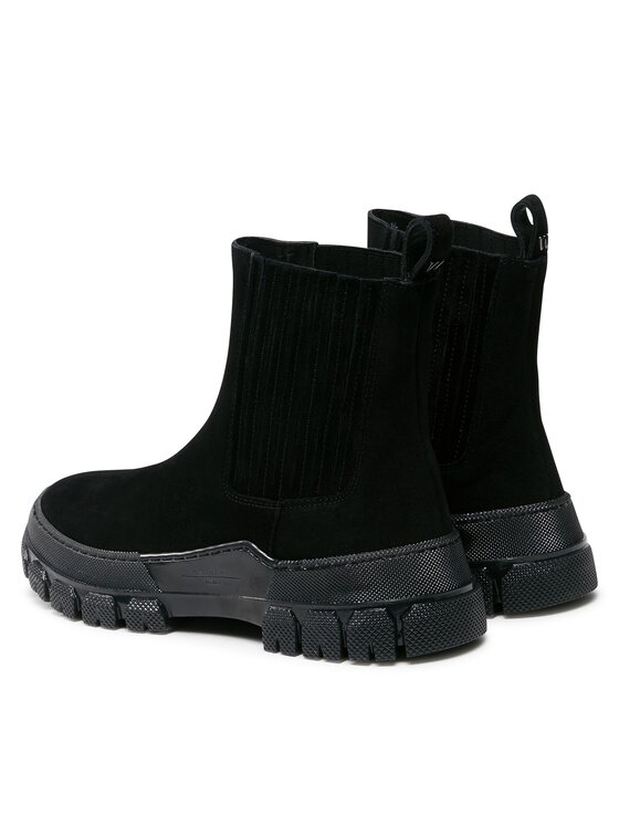 Weekend Max Mara Weekend Max Mara Gležnjarji Chelsea Genepi 2357960334600 Črna
