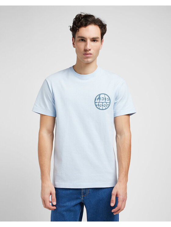 Lee Lee T-shirt SS RELAXED TEE Bianco Regular Fit