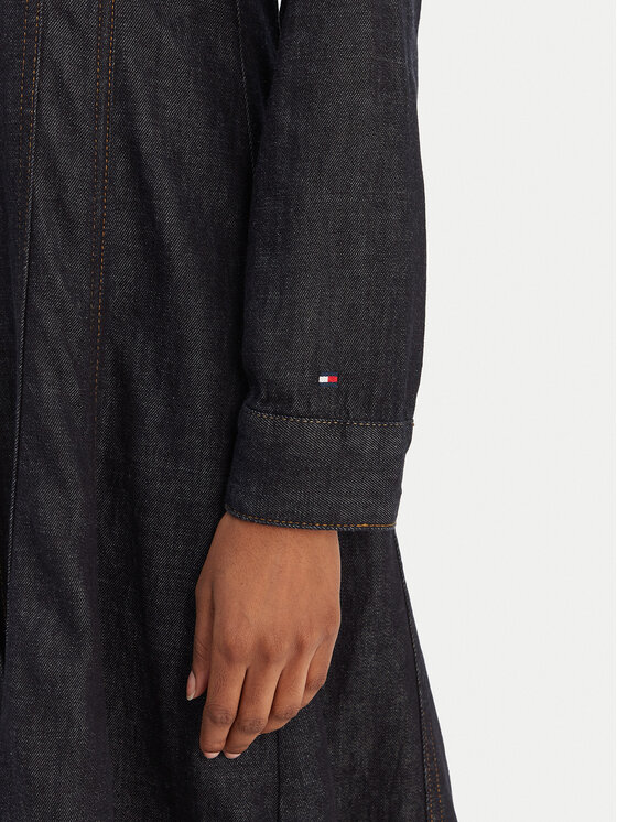 Tommy Hilfiger Tommy Hilfiger Džínsové šaty WW0WW48520 Tmavomodrá Regular Fit