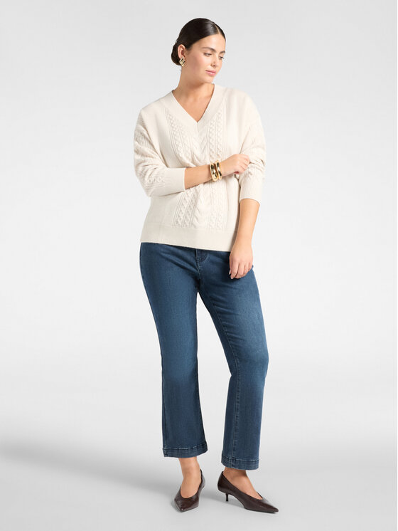Elena Mirò Elena Mirò Maglione M067Z000831N002 Crema Regular Fit