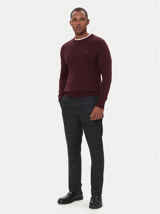 Tommy Hilfiger Tommy Hilfiger Chinos kelnes Denton MW0MW40782 Pilka Slim Fit