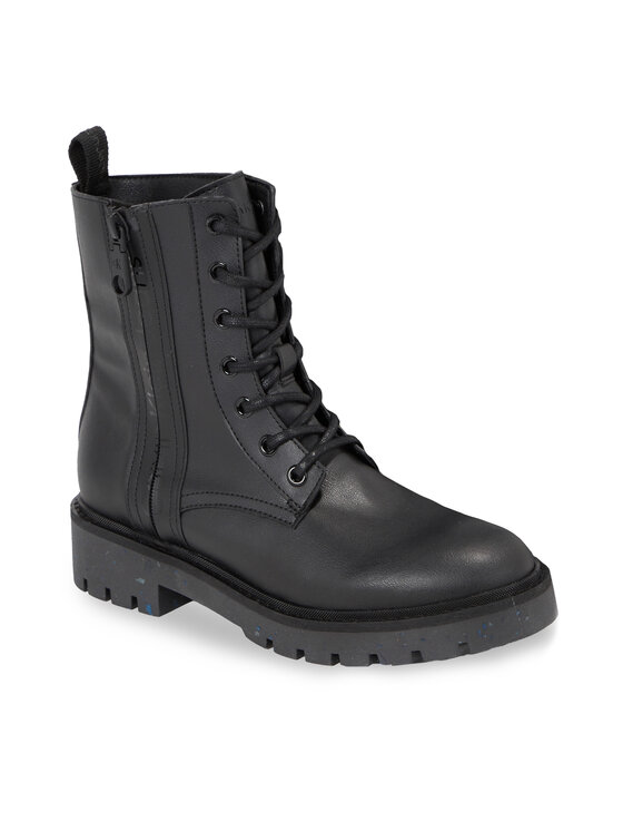 Calvin Klein Jeans Calvin Klein Jeans Planinarske cipele Combat Mid Laceup Boot Wn YW0YW01255 Crna
