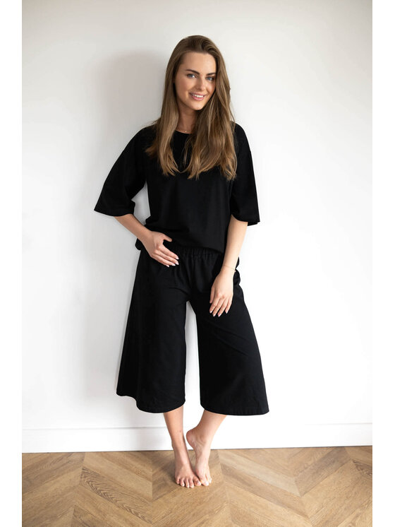 White pocket White pocket Piżama day&night Czarny Oversize