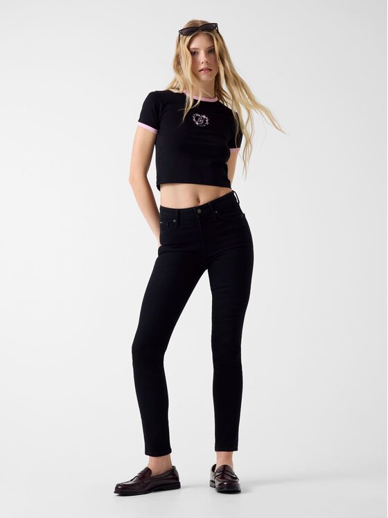 Guess Jeans Guess Jeans Τζιν W5YA92 D6311 Μαύρο Skinny Fit