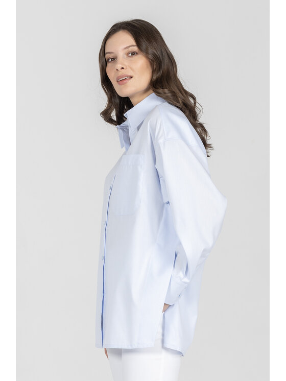 Deni Cler Milano Deni Cler Milano Koszula W-DC-1439-F2-E2-51-1 Niebieski Regular Fit