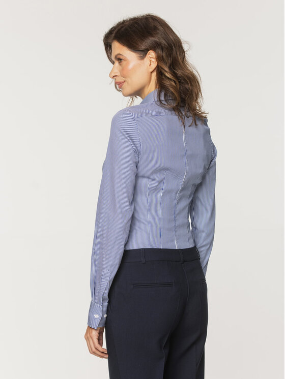 Willsoor Willsoor Koszula 61401 Niebieski Slim Fit