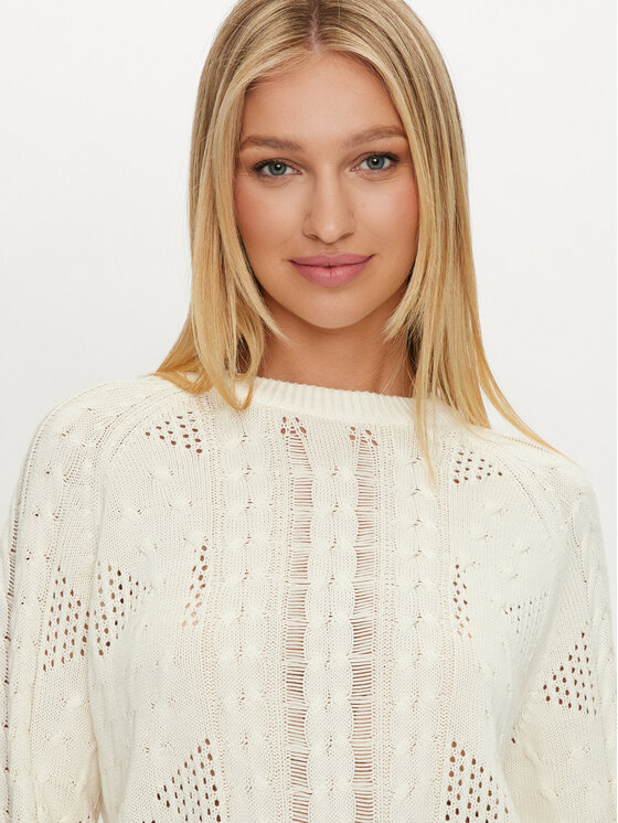 Guess Guess Maglione W4YR11 Z2BB0 Écru Regular Fit