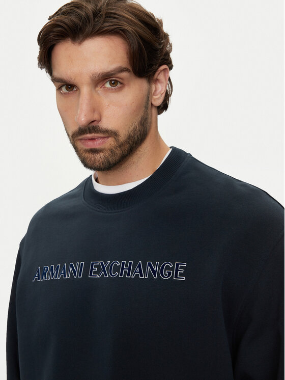 Armani Exchange Armani Exchange Mikina 6DZMBA ZJADZ 1510 Tmavomodrá Regular Fit