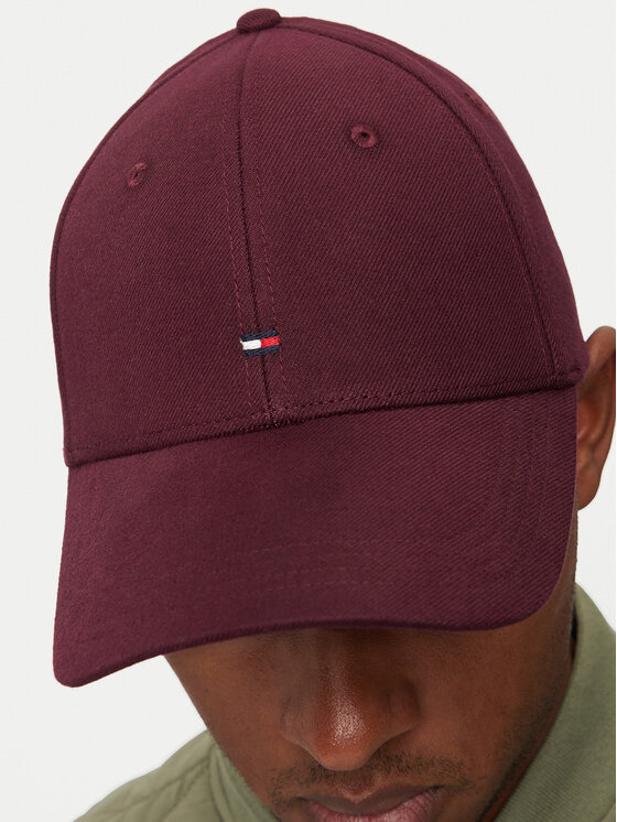 Tommy Hilfiger Tommy Hilfiger Kapa s šiltom Flag AM0AM13008 Bordo rdeča