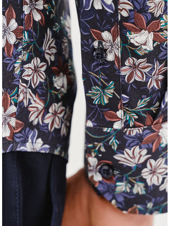 Pako Lorente Pako Lorente Koszula P25SF-1X-001 Granatowy Slim Fit