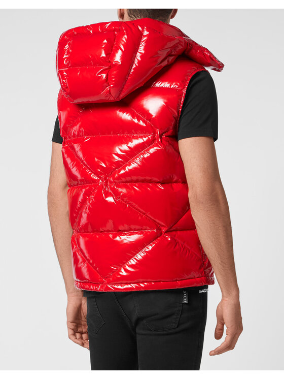 PHILIPP PLEIN PHILIPP PLEIN Giubbotto piumino 61 Rosso Regular Fit