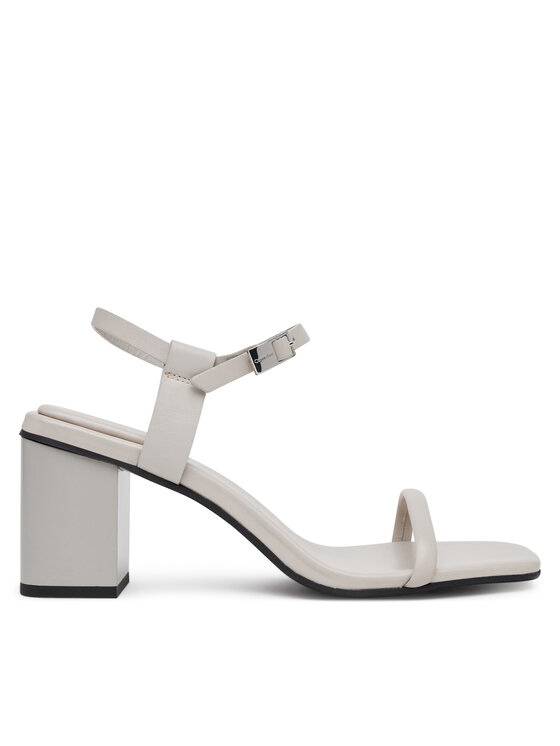 Sandale Calvin Klein Block Heel Sandal 75 Lth HW0HW02650 Gri