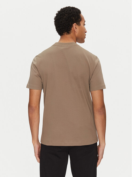 BOSS BOSS T-Shirt 50531569 Beżowy Regular Fit