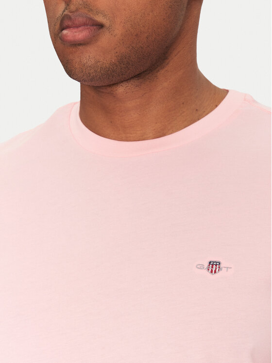 Gant Gant Тишърт Shield 2003184 Розов Regular Fit