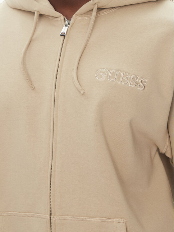 Guess Guess Bluza U5RQ02 KCO31 Beżowy Regular Fit