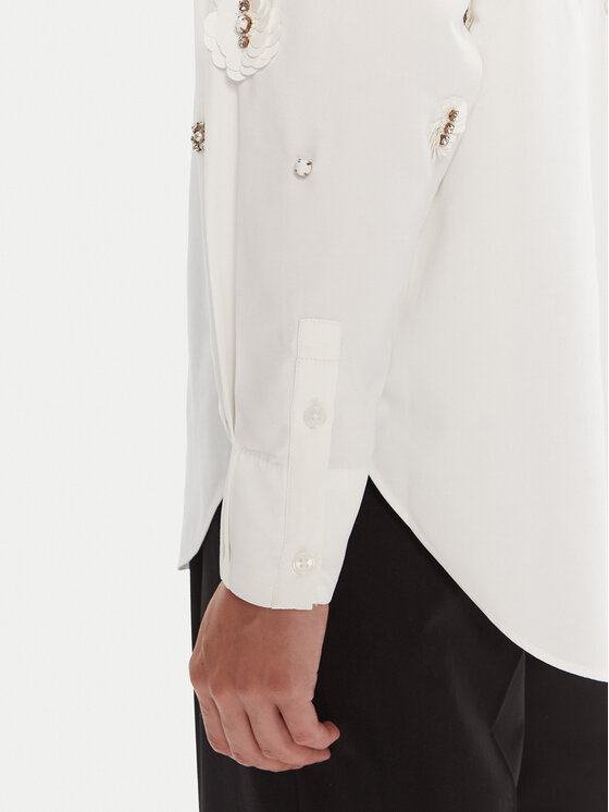 Bruuns Bazaar Bruuns Bazaar Camicia Chrisoula Beia BBW4201 Bianco Loose Fit